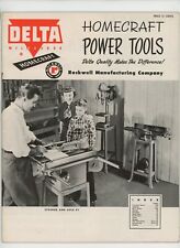 1953 Delta Milwaukee Shop Catalog Brochure Woodworking Power Tools Rockwell Mfg picture