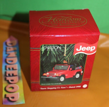 Carlton Heirloom Jeep Snow Stopping Us Now 1998 Christmas Holiday Ornament picture