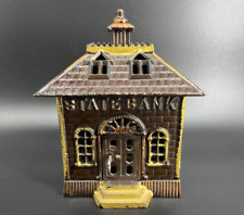 'State Bank' Cast Iron Bank - KENTON picture