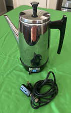 Vintage Cory Royal Stainless Electric Coffee Percolator S 10 P picture