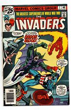 Invaders #7 newsstand - 1st Baron Blood - KEY - Captain America - 1976 - VF picture