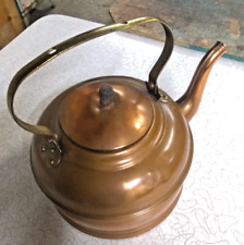 Vintage Revere Copper &  Brass Tea Kettle w/lid picture
