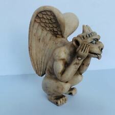 Notre Dame Winged Gargoyle Spitting Figurine Statue Gothic Mid-evil picture