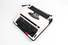 Olympiette Deluxe White Typewriter, Vintage, Manual Portable, Professionally picture