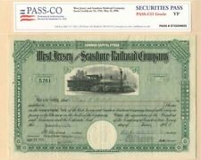 West Jersey and Seashore Railroad Company - Stock Certificate (Orange) picture