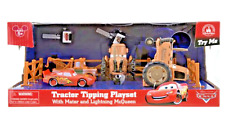  Disney Parks Cars Land Tractor Tipping Playset with Mater and Lighting McQueen picture