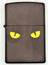 2017 Cat Eyes Black Matte Zippo Lighter NEW picture