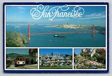 Scenic Views Of San Francisco Posted 1991 Postcard Golden Gate Bridge picture