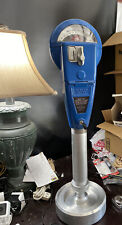 Vintage Blue Duncan 60 Parking Meter And Key, Working picture