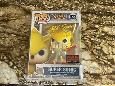 Autographed Super Sonic Funko Pop AAA Anime Excl #923 Games Hedgehog picture