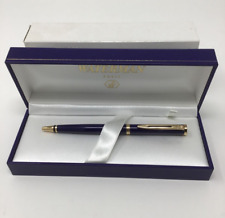 Waterman Preface Blue Gold Trim Ballpoint BP Pen New Old Stock NOS 22817W picture