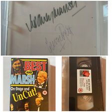 George Best & Rodney Marsh SIGNED VHS Tape “On Stage And Uncut” Autograph w/ COA picture