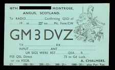 1 x QSL Card Radio Scotland GM3DVZ 1950s Montrose Angus A Chalmers ≠ A986 picture