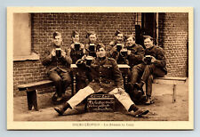 WWI Postcard German Soldiers Drinking Beer Camp Beverloo Belgium picture