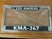 NEW LAPD GENUINE POLICE KMA-367 CHROME METAL LICENSE PLATE FRAME  CHP 11-99 NEW picture