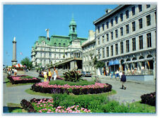 1989 Garden Buildings View Old Montreal Quebec Canada Vintage Postcard picture