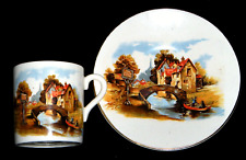 Vintage LANCASTER & SANDLAND Ltd. The Jolly Boatman Demitasse Cup & Saucer Set picture