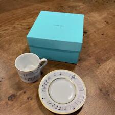 Genuine Tiffany Moon River coffee tea cup and saucer demitasse cup pair A74 picture