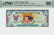 1993 $1 Disney Dollar Mickey 65th Anniv. PMG 66 EPQ (DIS27) picture