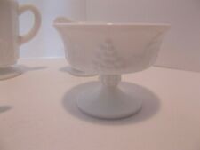 Vintage Grape Pattern Milk Glass Ice Cream Cup or Small Candy Dish Westmoreland picture