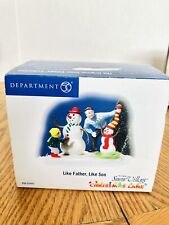 Department 56 2005 Like Father Like Son Ceramic Figurine Snow Village Has Box picture