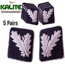 GERMAN SS OBERFUHRER Brigadier  OFFICER COLLAR TABS 5 PAIRs Reproduction  picture
