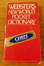 CERTS MINTS PROMO WEBSTER'S Pocket Dictionary 1977 Oddball Vintage RARE picture
