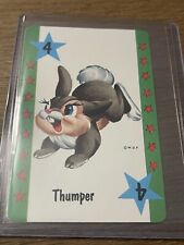 Vintage Rare Walt Disney Productions 🎥 Card Game Thumper Bambi Playing Card picture