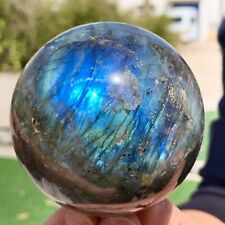 1.21LB Natural Gorgeous Labradorite QuartzCrystal Stone Specimen ball Healing picture