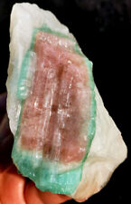 251g Natural Watermelon Color Tourmaline Crystal Ice Transparent Specimen ip1690 picture