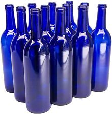 Cobalt Blue Wine Bottles -12 a Box, 750 mL Bordeaux picture
