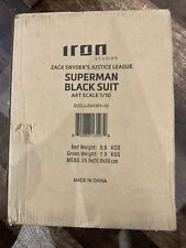 Iron Studios Zack Snyder's Justice League SUPERMAN BLACK SUIT 1/10 Scale MISB picture