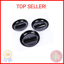 Premium Plastic Ashtray, Trash Can, Pack of 3, Round Black Large Size, for Indoo picture