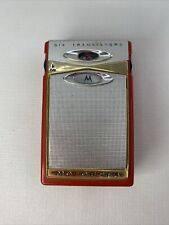 VTG 1959 Motorola 6 Transistor Radio Red Model X11E Tested Working EUC picture