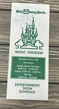 Vintage 1993 December 19 - 25 Walt Disney World Magic Kingdom Entertainment Show picture