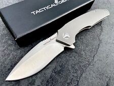 Solid Tc4 Titanium EDC Pocket Knife Vg10 Steel Blade Ball Bearing Pivot System picture