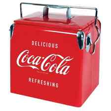 Coca-cola Retro Ice Chest Cooler With Bottle Abridor 13 L (14 Qt), Capacidad ... picture