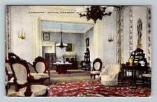 Natchez MS-Mississippi, Lansdowne, Interior Parlor Room, Vintage Postcard picture