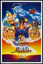 ALADDIN MOVIE POSTER Original DS 27x41 One Sheet DISNEY Animation 1992 picture