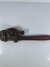 Improved Stillson Vintage Red Pipe Wrench Monkey Wrench Red 10” Ridge Tool #10 picture