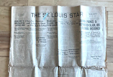 Nov 12, 1918 St. Louis Star NEWSPAPER End of World War One WWI & Spanish Flu picture