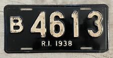 1938 Rhode Island License Plate - Very good original paint picture