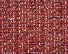 Hinson Scalamandre Mingled Tweed Chenille Upholstery Fabric- Confetti Red 1.6 yd picture