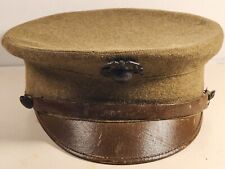 PRE WWI USMC MARINE CORPS GREEN WOOL CAP & EARLY EGA picture