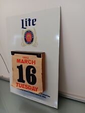 1982 Vtg Miller Brewing Company   Calender . Starts From March $55 picture