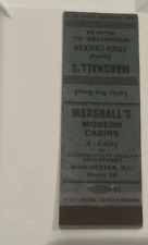 Marshall's Modern Cabins Winchester IL Route 36 Lucky Boy Bread Matchbook Cover picture