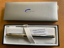 Cross Townsend Fountain Pen Chrome  & Gold Medalist Med Pt  New In Box 506 picture