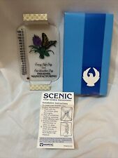 Vintage Morco Scenic Clear Thermometer,Never Used, Original Box And Instruction picture
