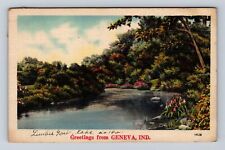 Geneva IN- Indiana, Scenic Landscape Water General Greetings, Vintage Postcard picture