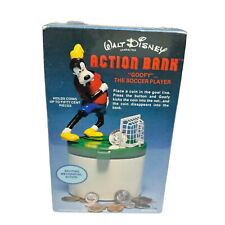 NEW Vintage 1981 Walt Disney Goofy The Soccer Player Action Bank picture